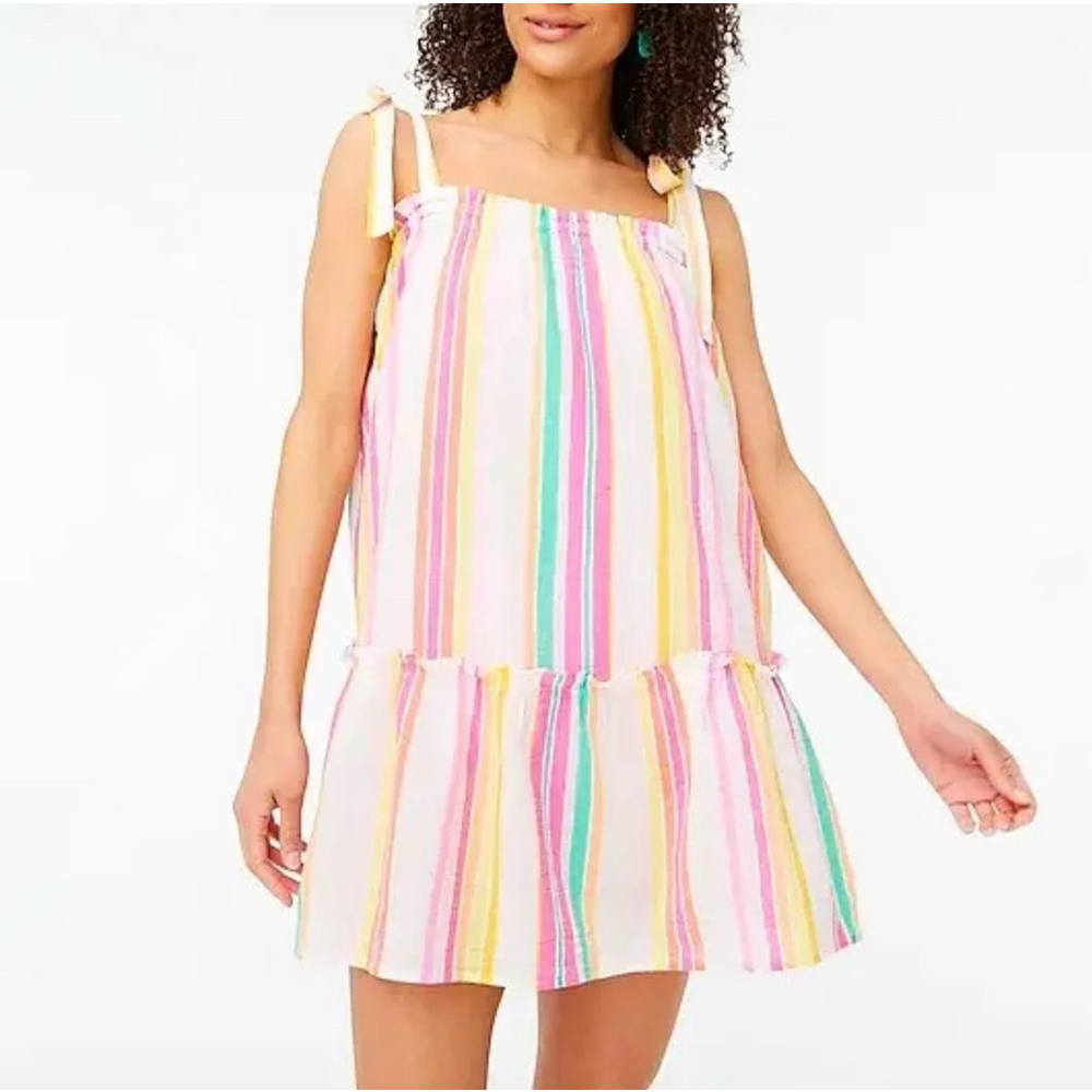J. Crew Factory striped tie straps cover up XL